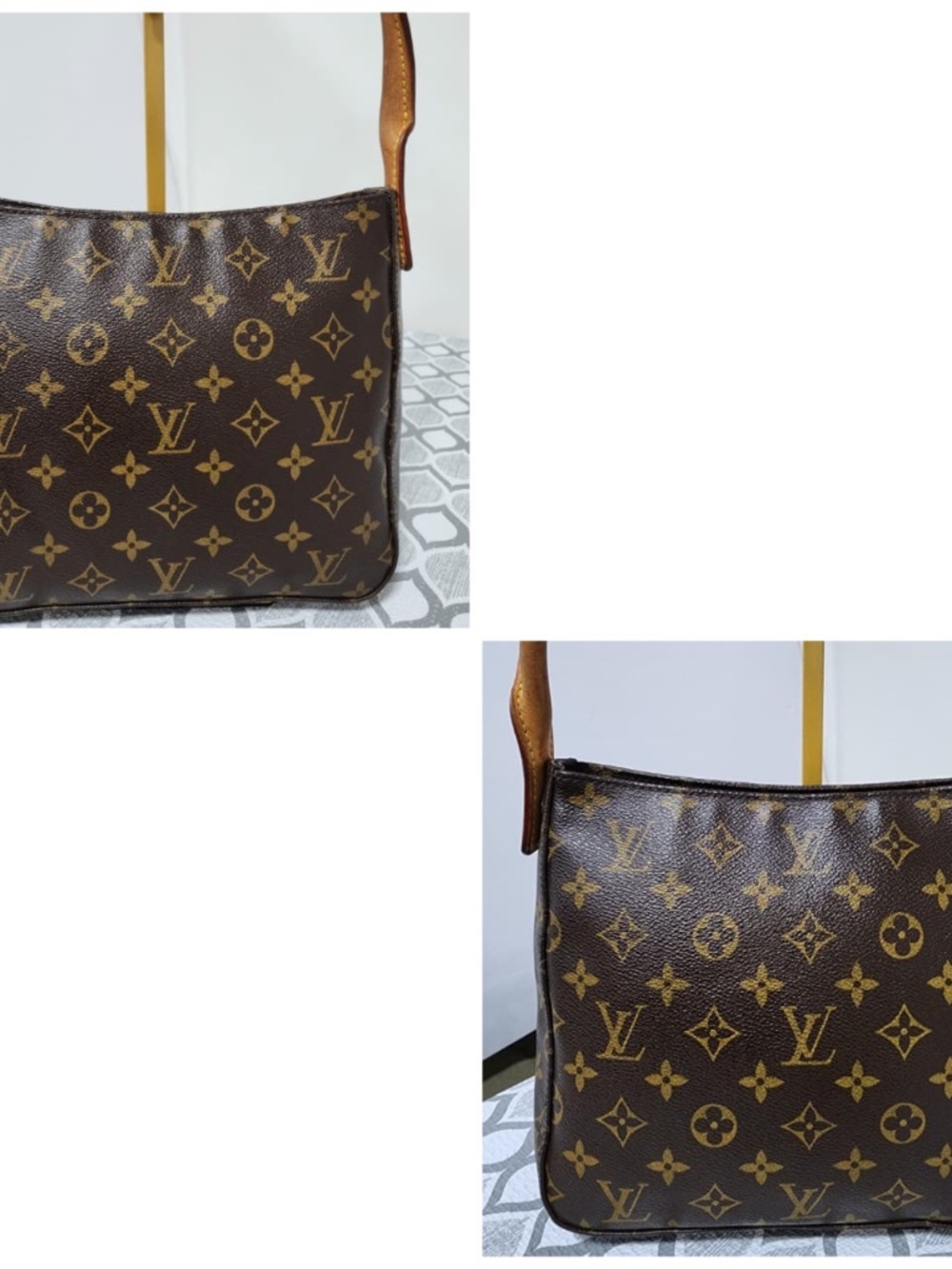 Authentic LOUIS VUITTON Monogram Canvas Looping MM Shoulder Bag Brown - Picture 8 of 15